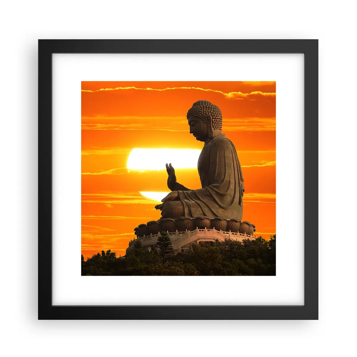 Affiche dans un cadre noir - Poster - Aucune peur du monde - 30x30 cm