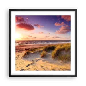 Affiche dans un cadre noir - Poster - L'air sent déjà l'été - 50x50 cm