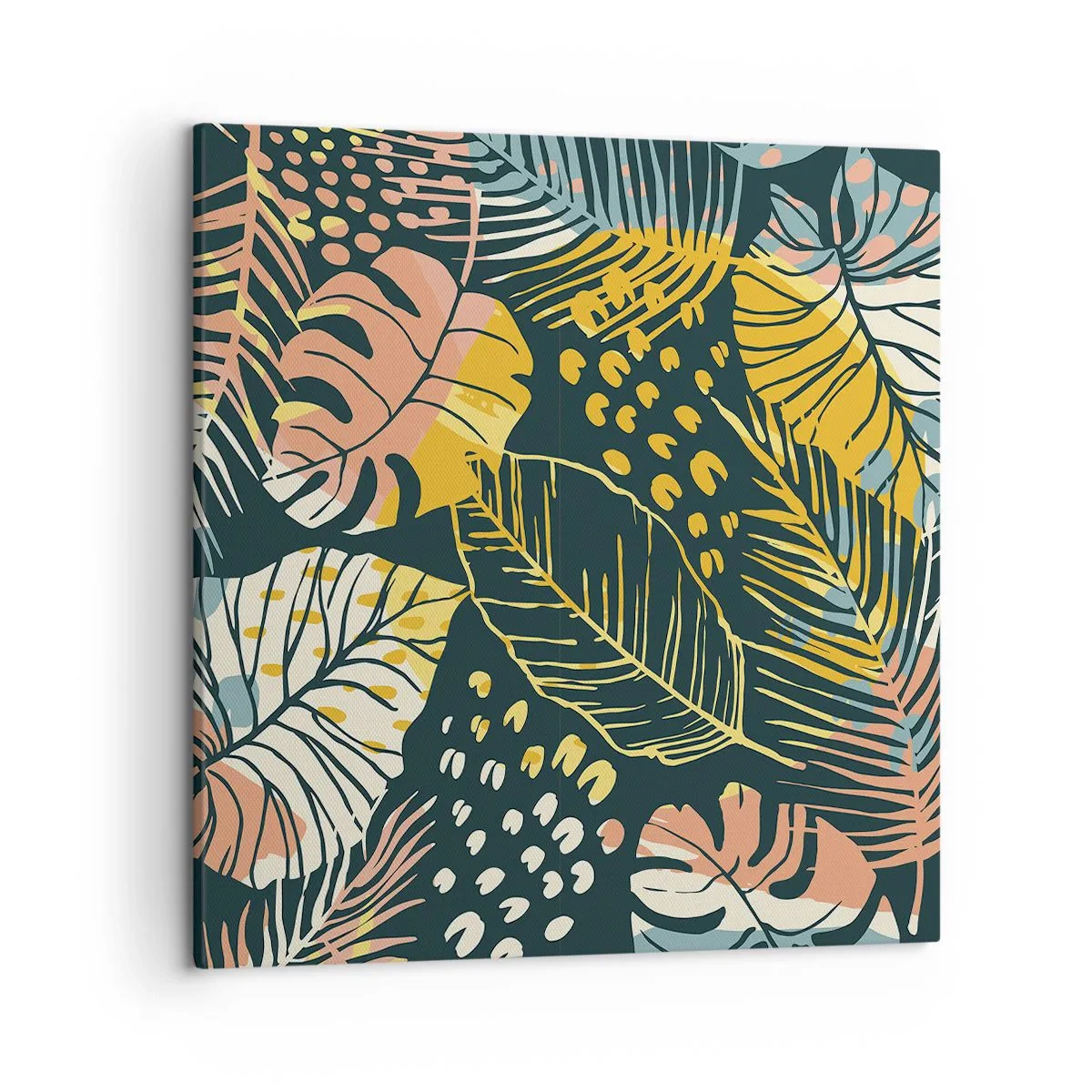 Impression sur toile - Image sur toile - Fantaisie feuillue - 50x50 cm