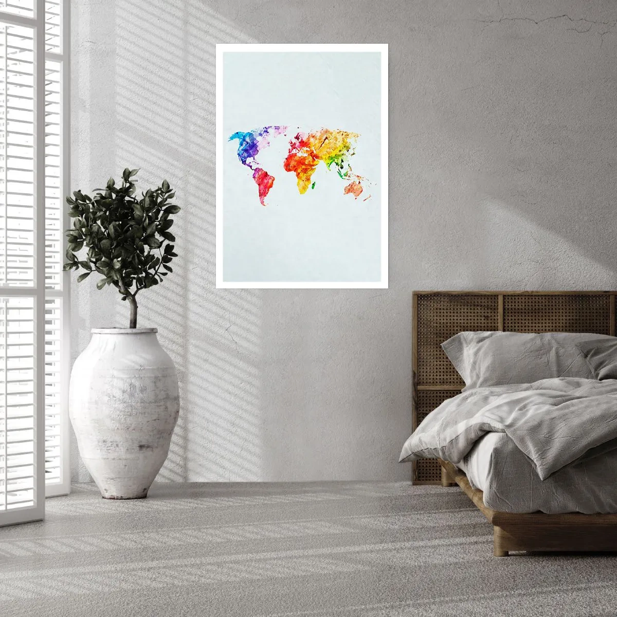 Affiche - Poster - Toutes les couleurs du monde - 40x50 cm
