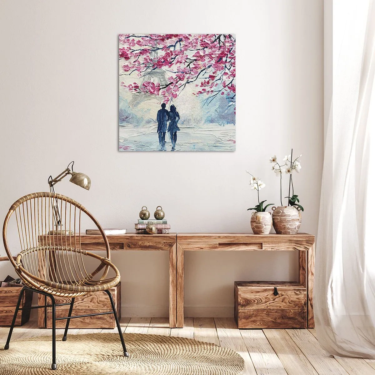 Impression sur toile - Image sur toile - Ballade romantique - 60x60 cm