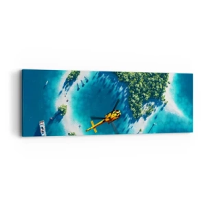 Impression sur toile - Image sur toile - Achetez-vous une île - 90x30 cm