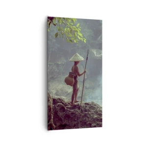 Impression sur toile - Image sur toile - Lier d'amitié avec la nature - 65x120 cm