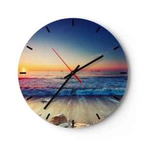 Horloge murale - Pendule murale - Mais quel horizon ? - 40x40 cm