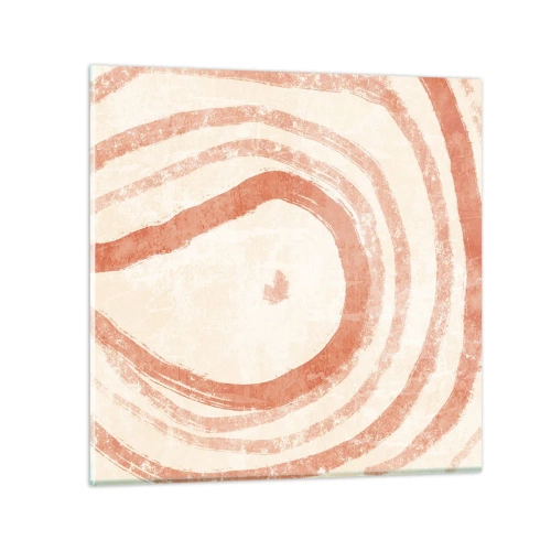 Impression sur verre - Image sur verre - Cercles de corail – composition - 60x60 cm