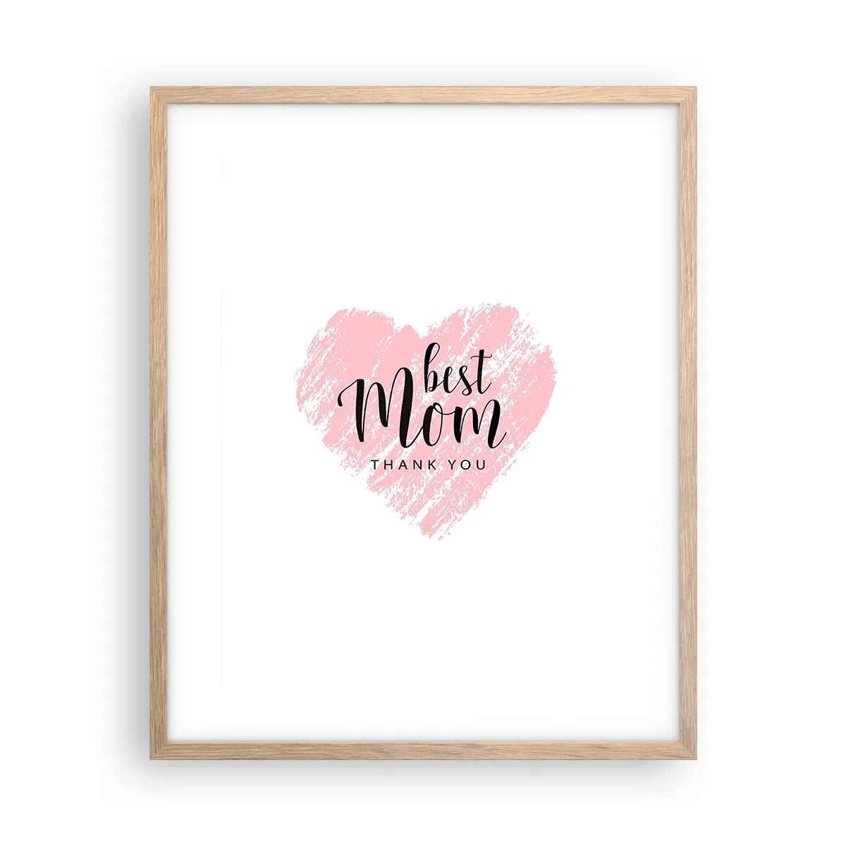 Affiche dans un chêne clair - Poster - Toujours au bon moment - 40x50 cm