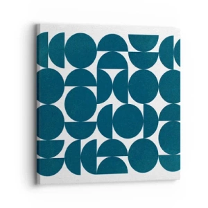 Impression sur toile - Image sur toile - Cercles et demi-cercles - 30x30 cm