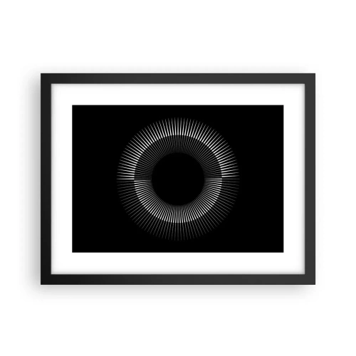 Affiche dans un cadre noir - Poster - Soleil noir - 40x30 cm