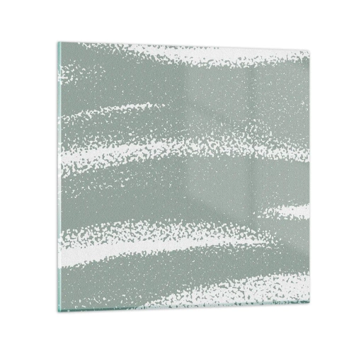 Impression sur verre - Image sur verre - Abstraction dans un climat hivernal - 30x30 cm