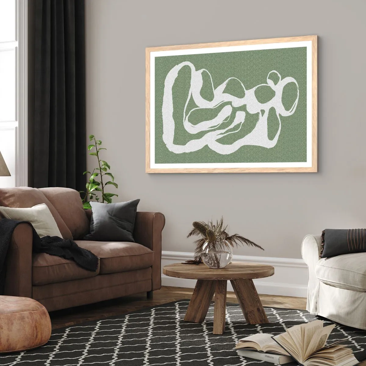 Affiche dans un chêne clair - Poster - L'appel de l'espace - 91x61 cm