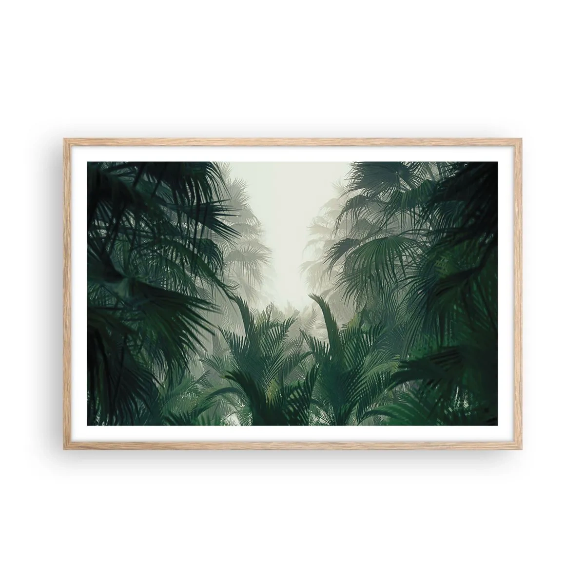 Affiche dans un chêne clair - Poster - Secret tropical - 91x61 cm