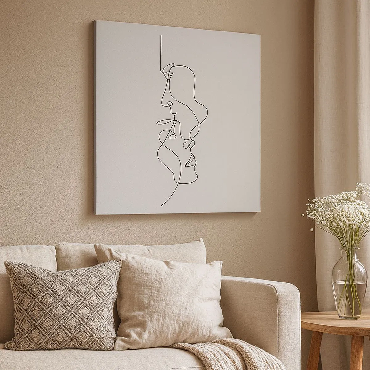 Impression sur toile - Image sur toile - Chaleur de désir renaissant - 30x30 cm