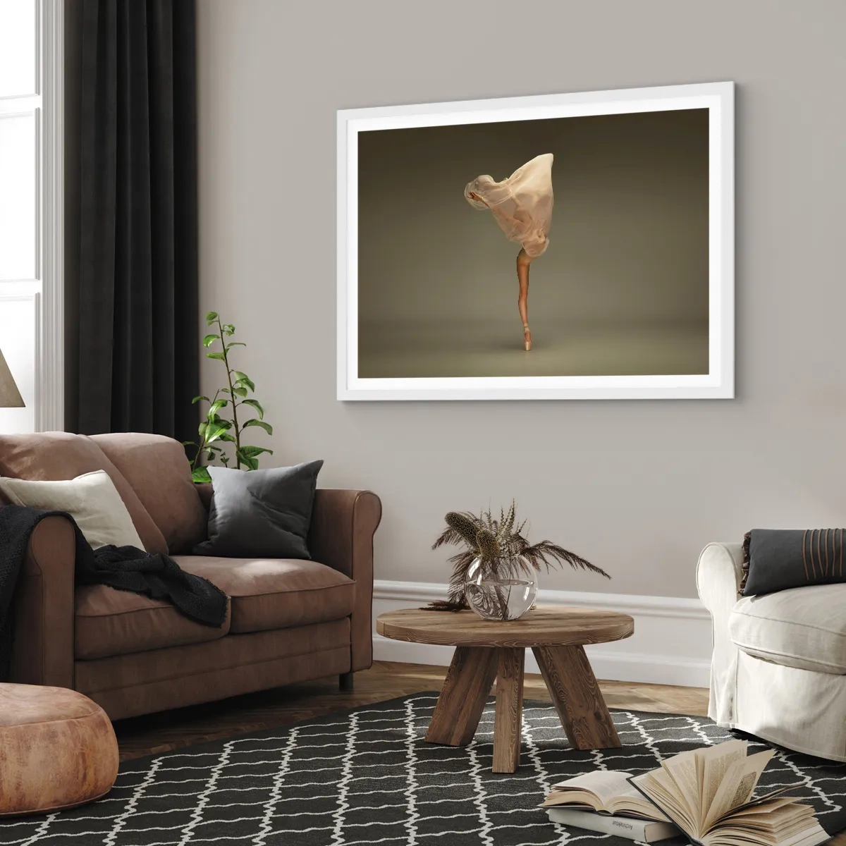 Affiche dans un cadre blanc - Poster - Il va bientôt s'envoler - 50x40 cm