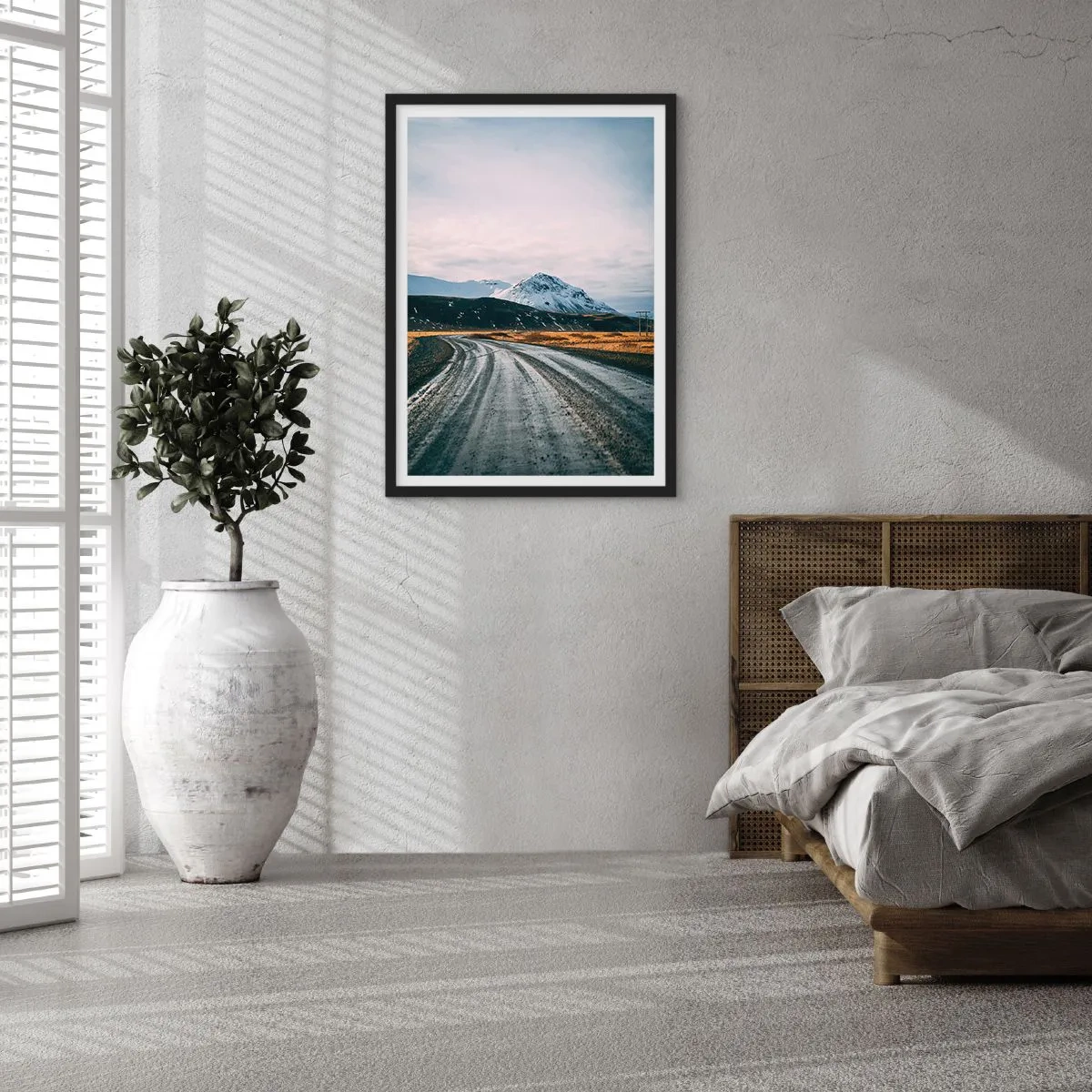 Affiche dans un cadre noir - Poster - Dans un climat islandais - 30x40 cm
