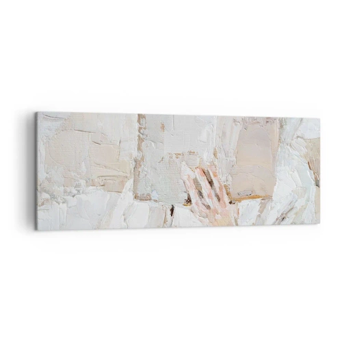 Impression sur toile - Image sur toile - Une peinture impressionniste d'une main tenant un livre ouvert. - 140x50cm - Dans un autre monde - Décoration murale moderne pour le salon et la chambre ARTTOR