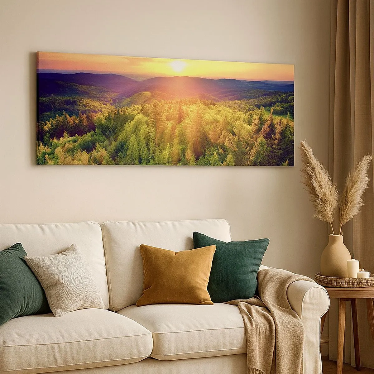 Impression sur toile - Image sur toile - Monts et sommets - 100x40 cm