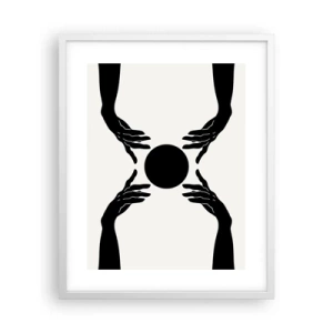 Affiche dans un cadre blanc - Poster - Signe secret - 40x50 cm