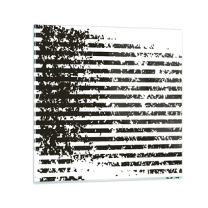 Impression sur verre - Image sur verre - Rythme et bruissement - 60x60 cm