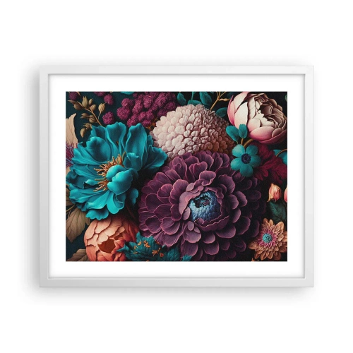 Affiche dans un cadre blanc - Poster - La nature en abondance - 50x40 cm