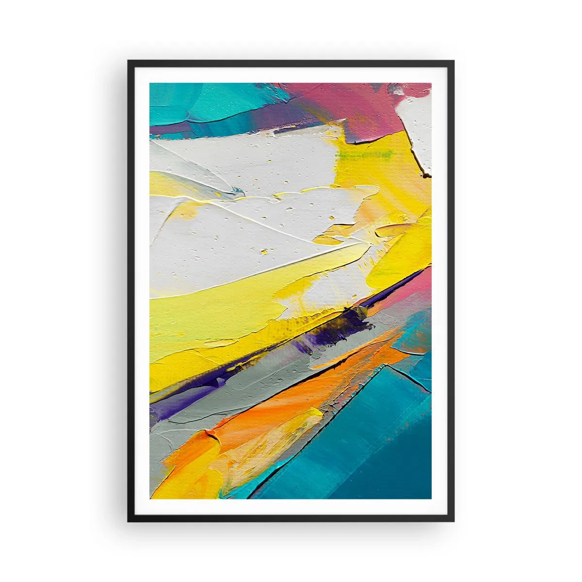 Affiche dans un cadre noir - Poster - Anatomie du monde - 70x100 cm