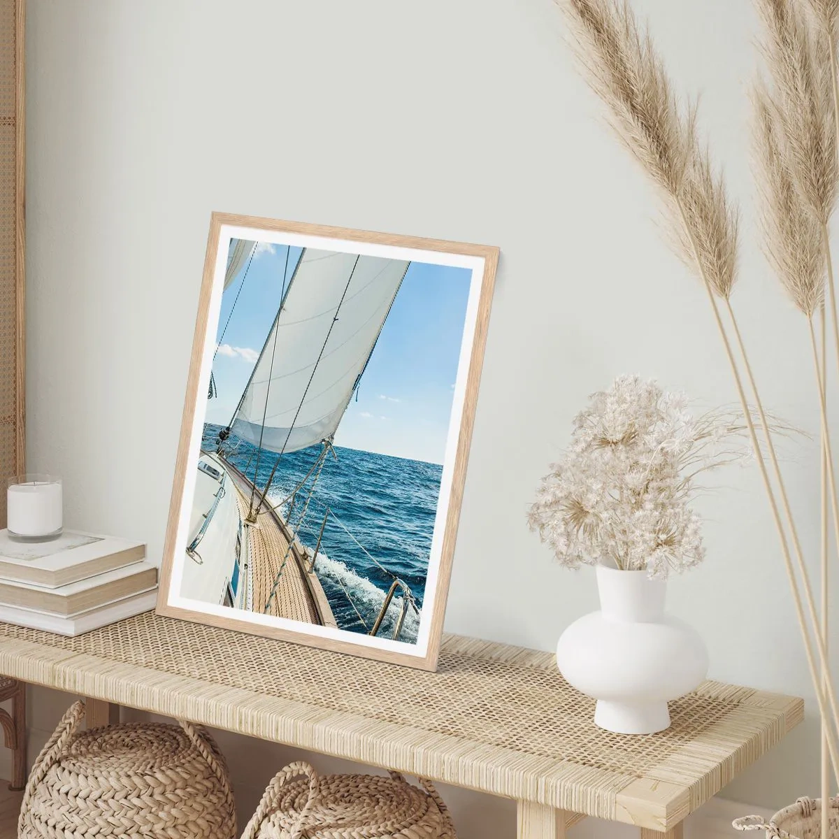 Affiche dans un chêne clair - Poster - Ohé, l'aventure - 61x91 cm