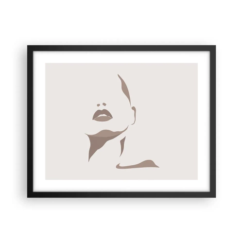 Affiche dans un cadre noir - Poster - Fait de lumière et d'ombre - 50x40 cm