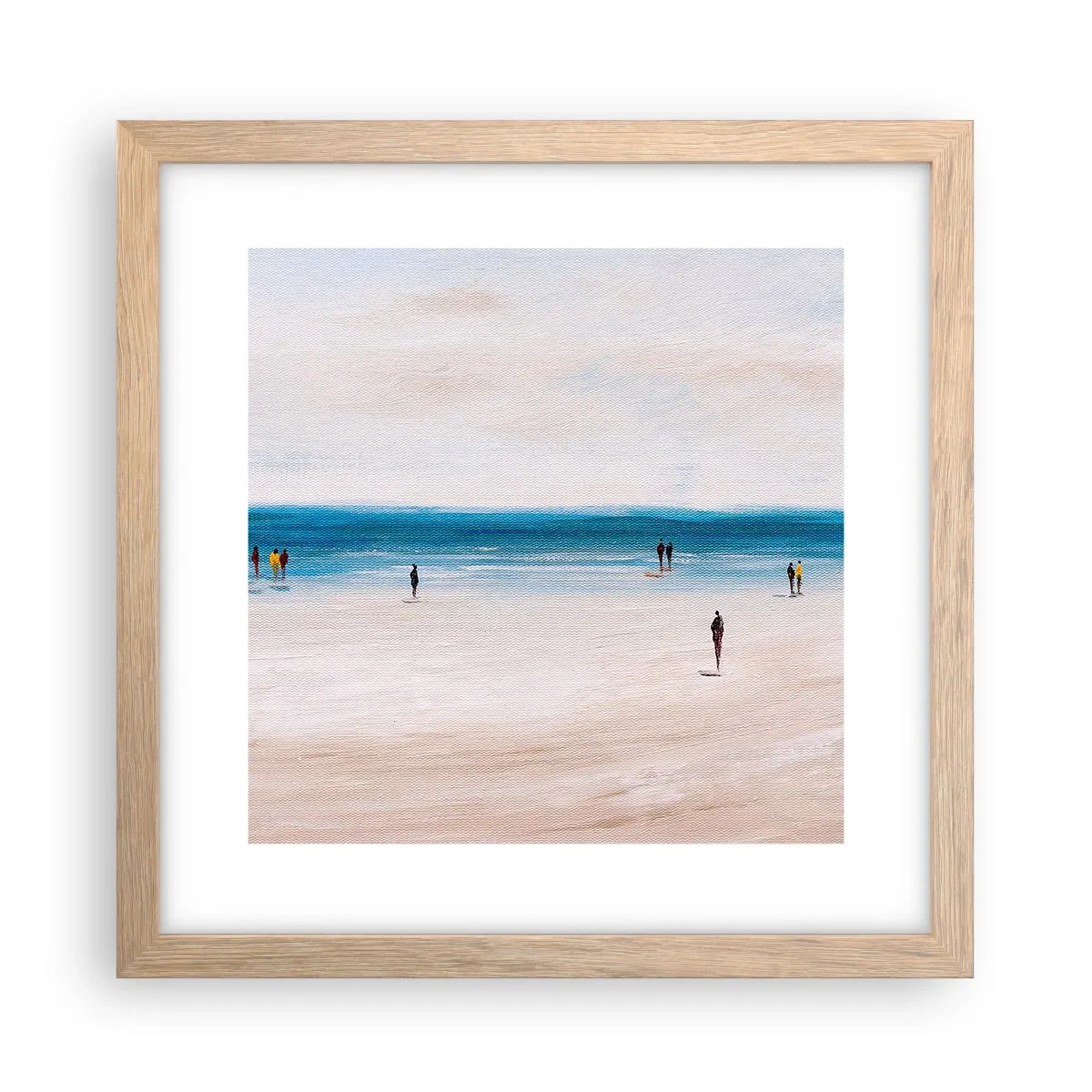 Affiche dans un chêne clair - Poster - Un besoin naturel - 30x30 cm