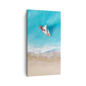 Impression sur toile - Image sur toile - A la frontière de l'azur et de l'or - 45x80 cm