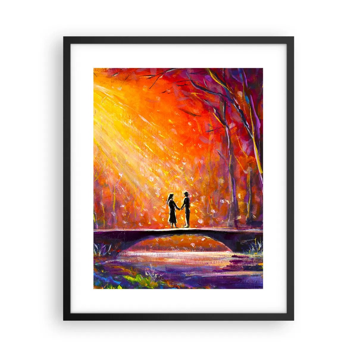 Affiche dans un cadre noir - Poster - Le ciel les aime aussi - 40x50 cm