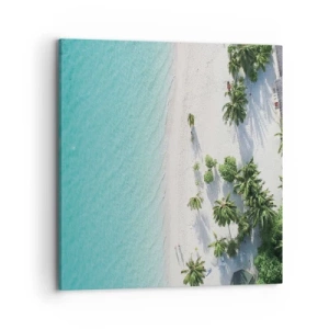 Impression sur toile - Image sur toile - Vacances au paradis - 70x70 cm
