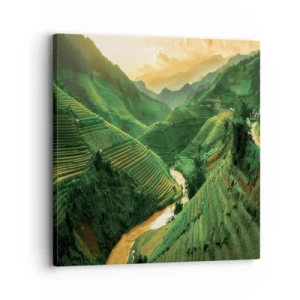 Impression sur toile - Image sur toile - Vallée vietnamienne - 30x30 cm