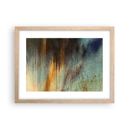 Affiche dans un chêne clair - Poster - Une composition de couleirs non fortuite - 40x30 cm