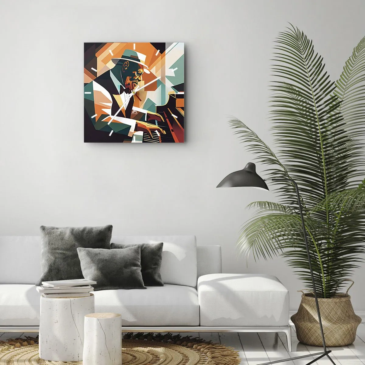 Horloge murale - Pendule murale - C’est tout le jazz - 30x30 cm