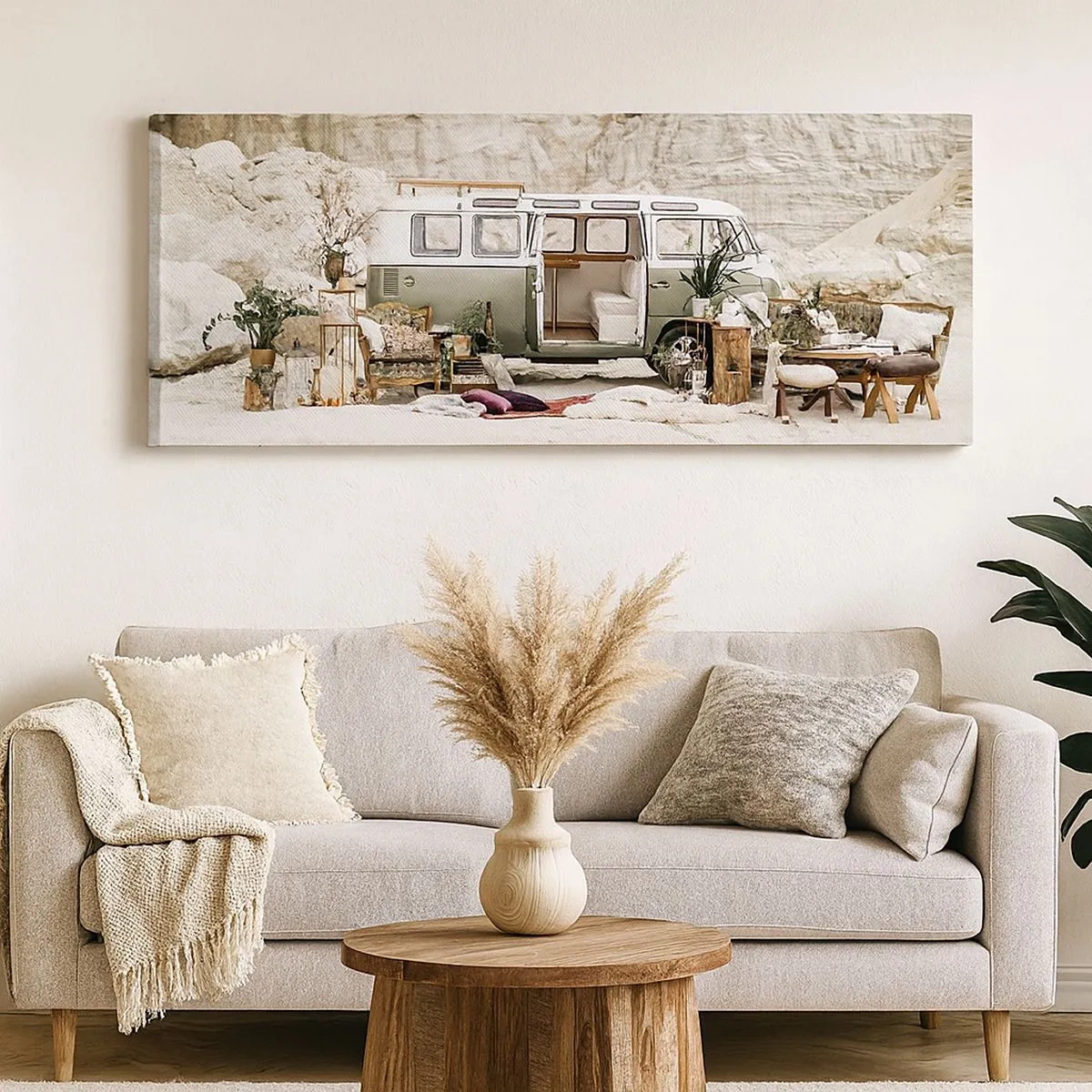 Impression sur toile - Image sur toile - Il est temps de commencer le voyage - 100x40 cm