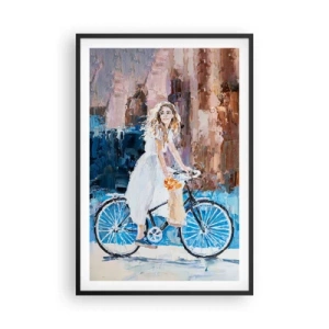Affiche dans un cadre noir - Poster - Joie du matin - 61x91 cm