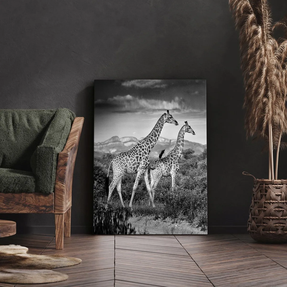 Impression sur toile - Image sur toile - Hautes sphères en Afrique - 65x120 cm