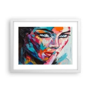 Affiche dans un cadre blanc - Poster - Notre premier secret - 40x30 cm