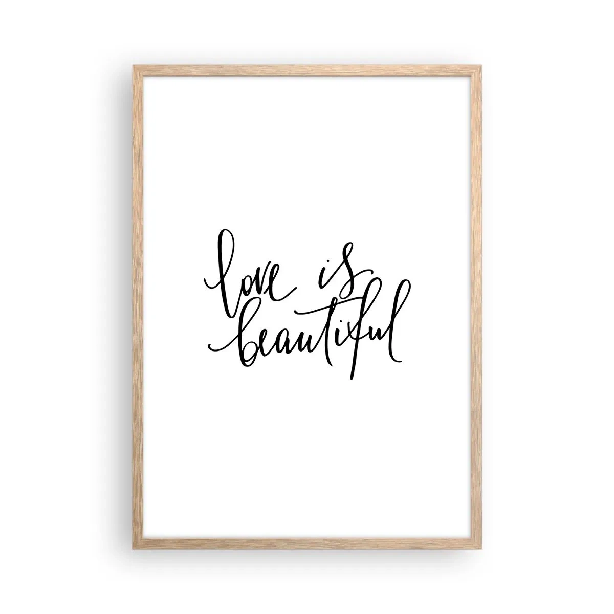 Affiche dans un chêne clair - Poster - Lire et répéter - 50x70 cm