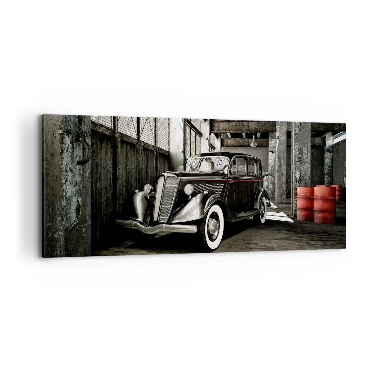 Impression sur toile - Image sur toile - L'élégance éternelle des années 30 - 100x40 cm