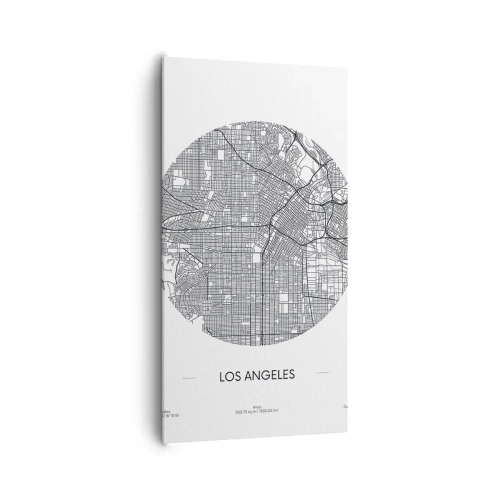 Impression sur toile - Image sur toile - Anatomie de Los Angeles - 65x120 cm