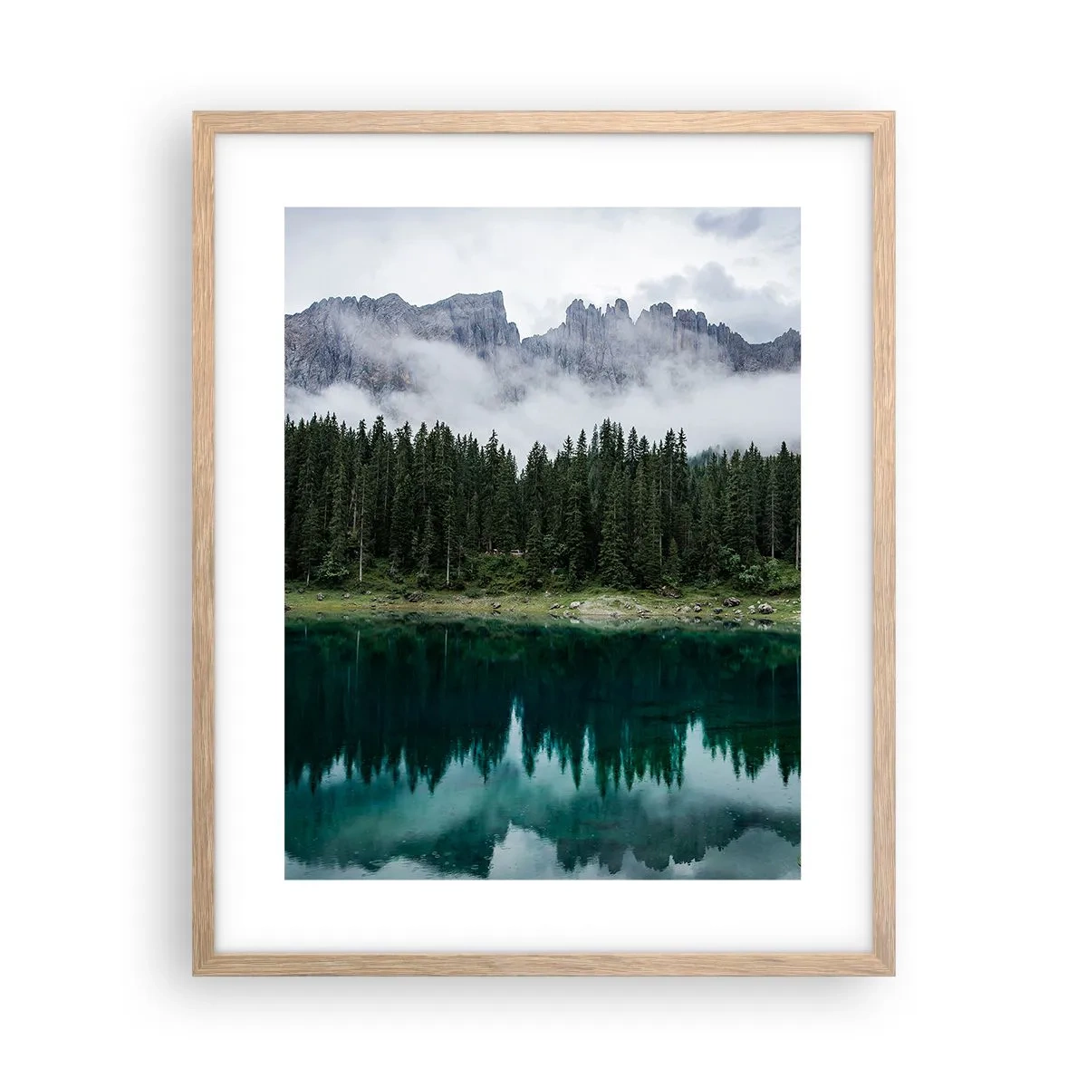 Affiche dans un chêne clair - Poster - Chut, chut, ne réveillons pas l'eau qui dort - 40x50 cm