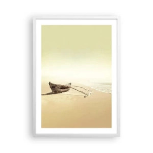 Affiche dans un cadre blanc - Poster - Mémoire des mers du sud - 50x70 cm