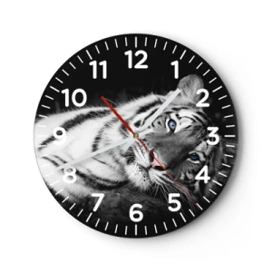 Horloge murale - Pendule murale - Sauvagerie et paix - 30x30 cm
