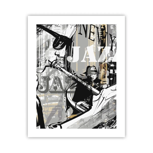 Affiche - Poster - Au rythme de New York - 40x50 cm