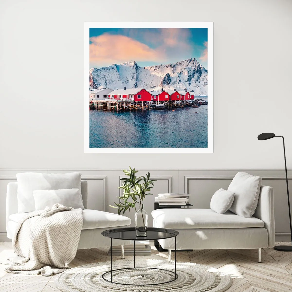 Affiche - Poster - Retraite dans le nord - 50x50 cm