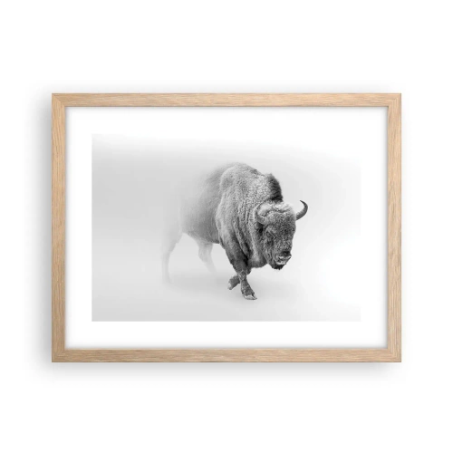 Affiche dans un chêne clair - Poster - Roi de la prairie - 40x30 cm