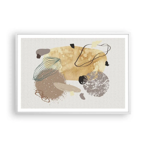 Affiche dans un cadre blanc - Poster - Plumcologie appliquée - 100x70 cm