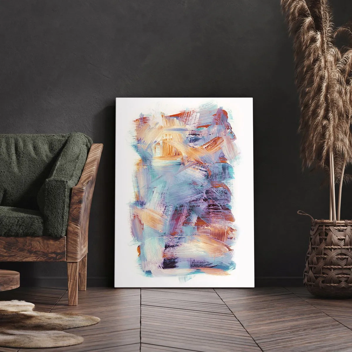 Impression sur toile - Image sur toile - Un désordre coloré - 55x100 cm