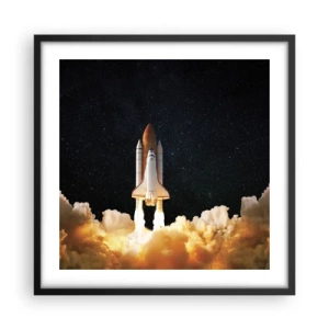 Affiche dans un cadre noir - Poster - Ad astra! - 50x50 cm