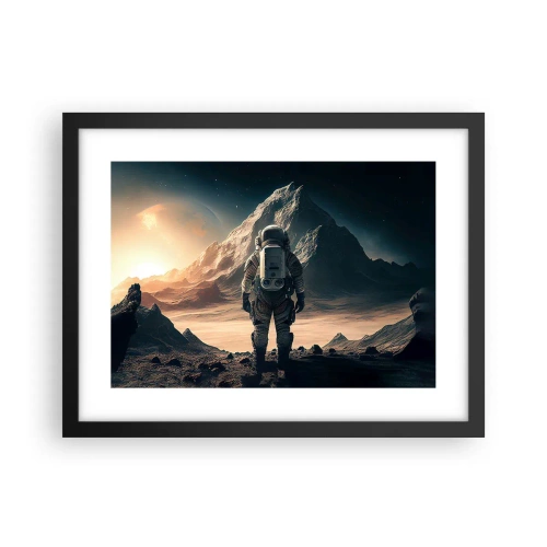 Affiche dans un cadre noir - Poster - Nouveau défi - 40x30 cm